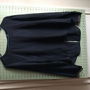 The Limited L long sleeve blouse black